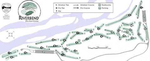 Milo McIver Course Map courtesy of Oregon Disc Golf