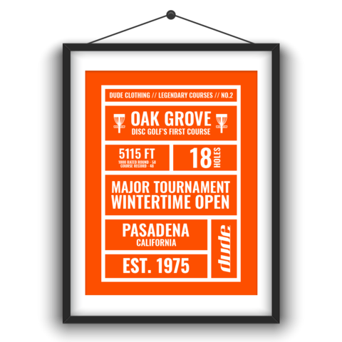 DUDE Clothing // Legendary Courses // No.2 - Oak Grove. The First Disc Golf Course