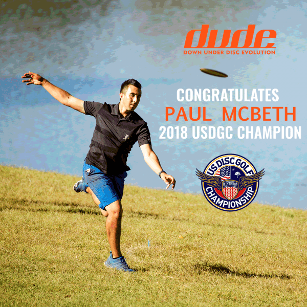 Dude Clothing Tournament Coverage USDGC 2018 Paul McBeth